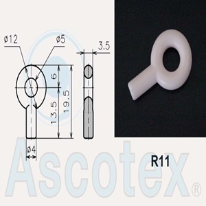 Sứ Ceramic dẫn hướng sợi Ascotex R11 Closed Yarn Guide